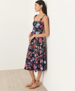 Organic Fit & Flare Square Neck Dress