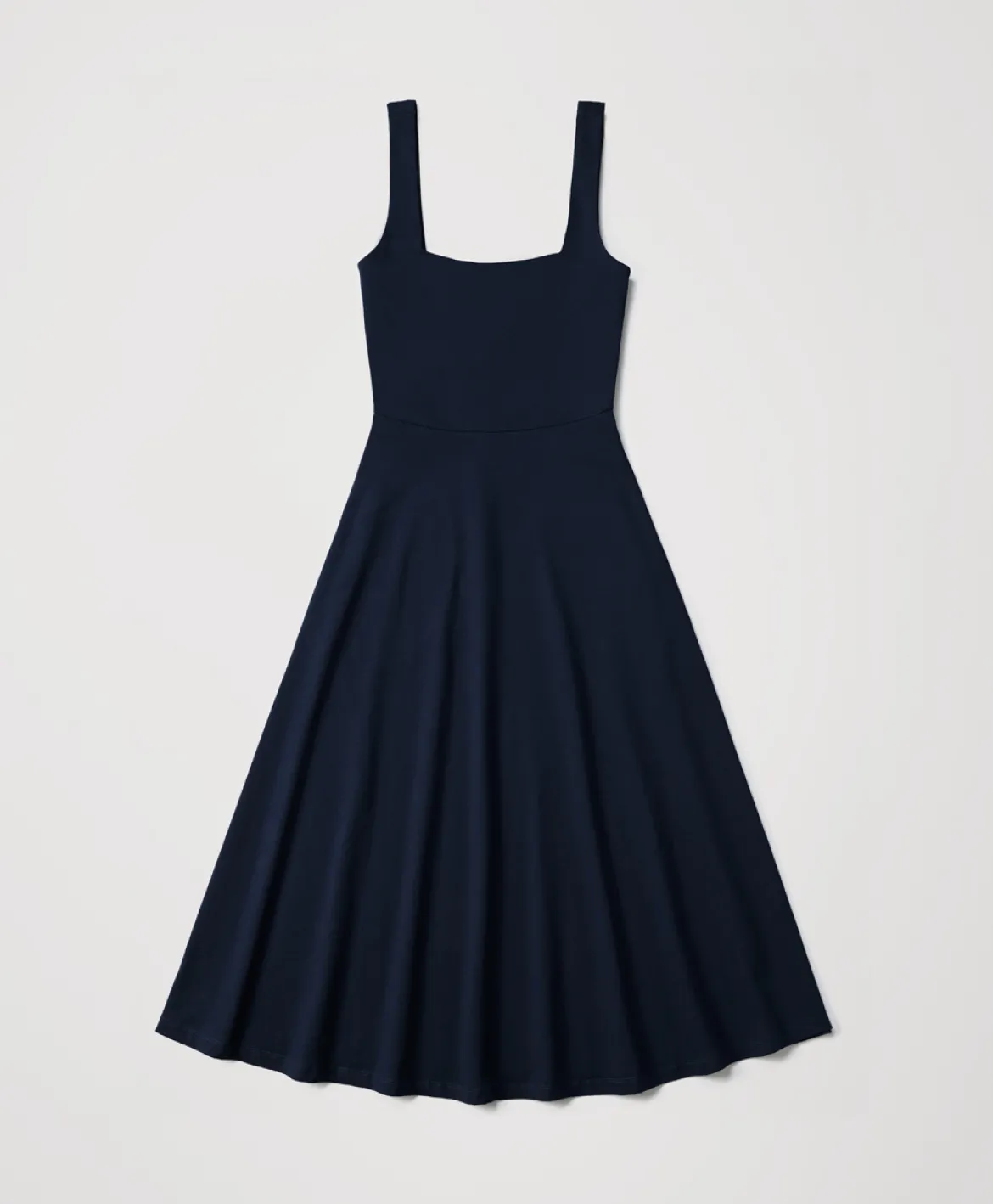 Organic Fit & Flare Square Neck Dress