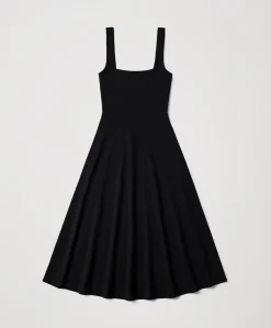 Organic Fit & Flare Square Neck Dress