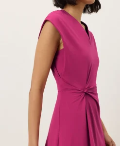 Organic Fit & Flare V-Neck Twist Dress