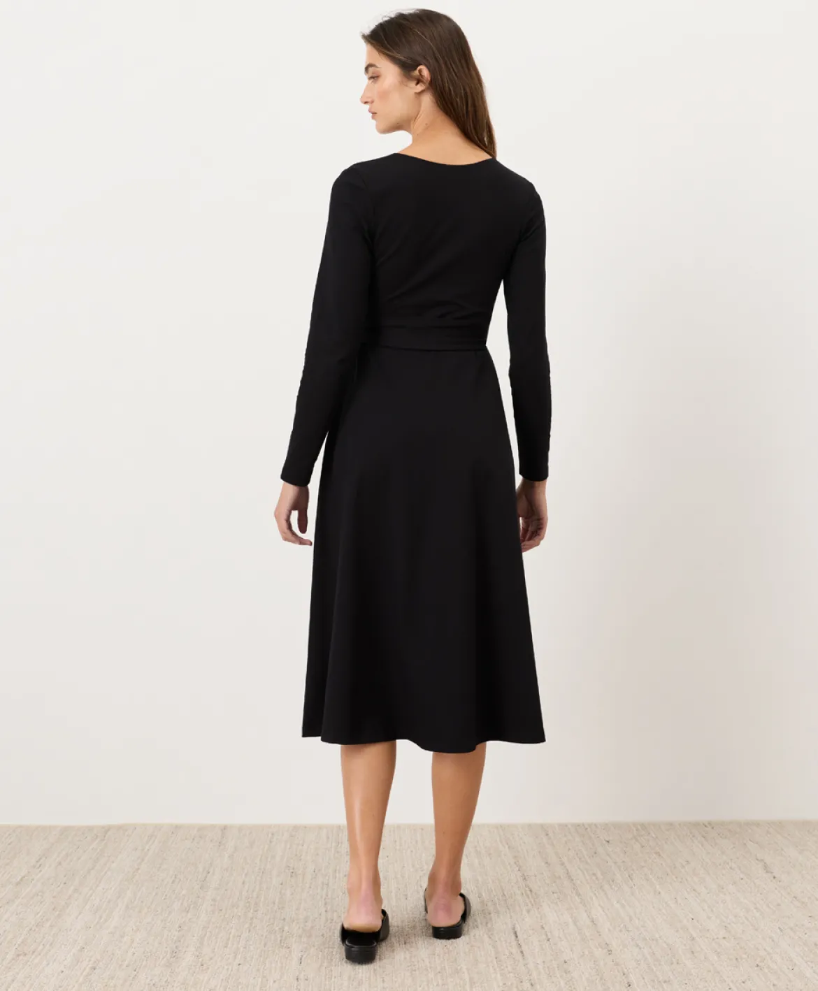 Organic Fit & Flare Wrap Dress