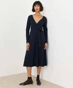 Organic Fit & Flare Wrap Dress