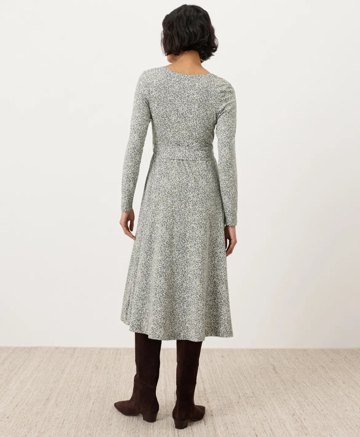 Organic Fit & Flare Wrap Dress