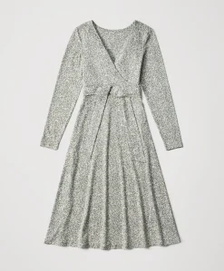 Organic Fit & Flare Wrap Dress