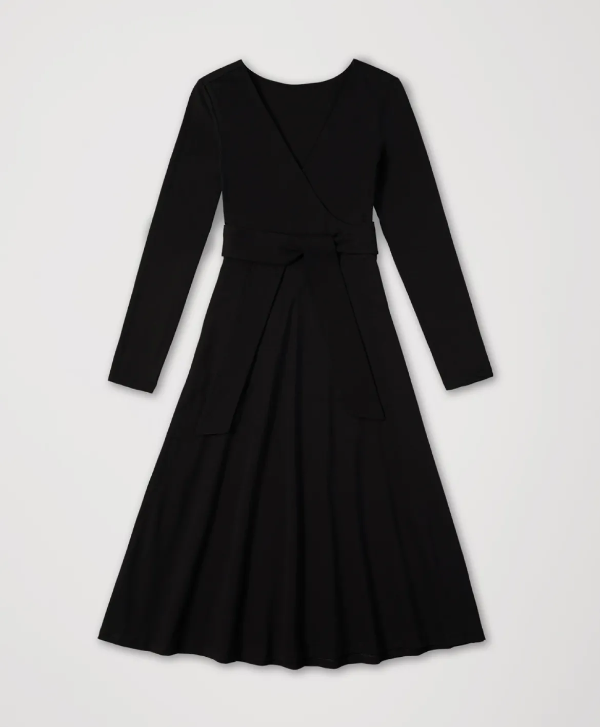 Organic Fit & Flare Wrap Dress