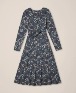 Organic Fit & Flare Wrap Dress