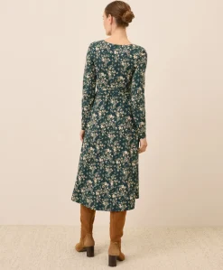 Organic Fit & Flare Wrap Dress