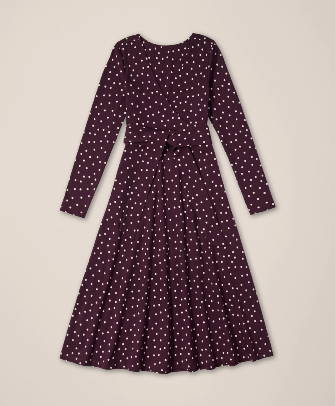 Organic Fit & Flare Wrap Dress