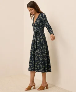 Organic Fit & Flare Wrap Dress