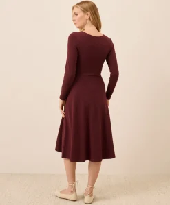 Organic Fit & Flare Wrap Dress