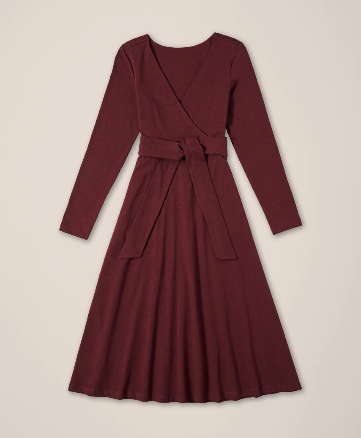 Organic Fit & Flare Wrap Dress