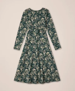 Organic Fit & Flare Wrap Dress