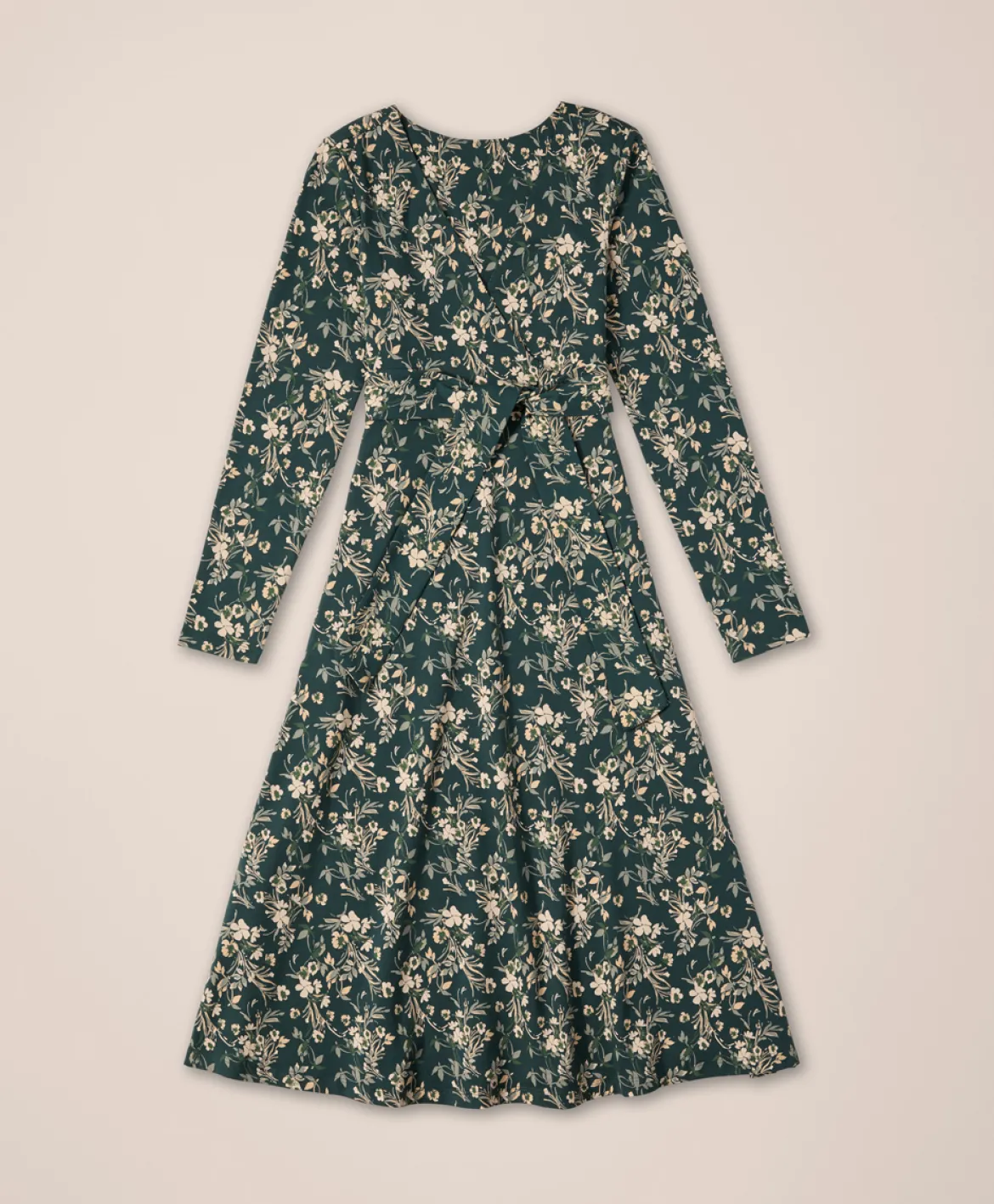 Organic Fit & Flare Wrap Dress