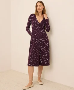 Organic Fit & Flare Wrap Dress