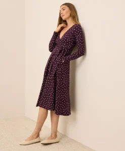 Organic Fit & Flare Wrap Dress