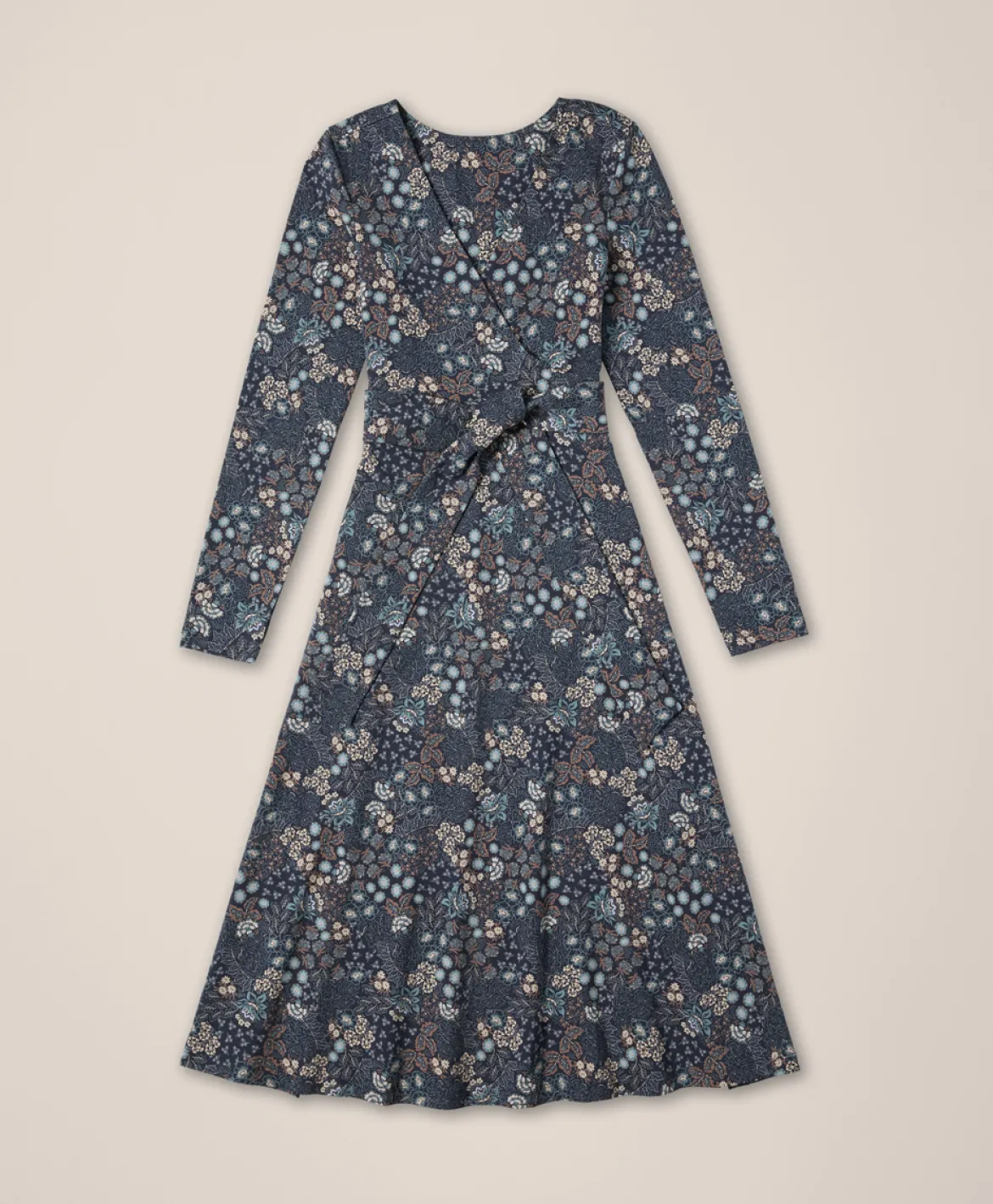 Organic Fit & Flare Wrap Dress