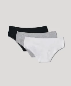 Organic Lace Cheeky Hipster 3-Pack