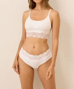 Organic Lace Smooth Cup Bralette