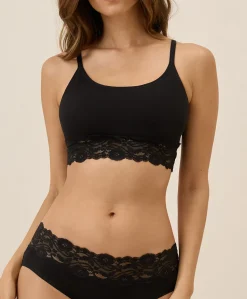 Organic Lace Smooth Cup Bralette