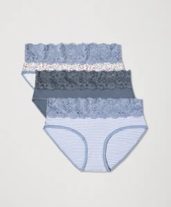 Organic Lace Waist Brief 3-Pack
