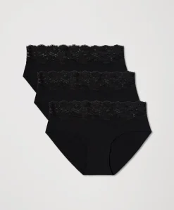 Organic Lace Waist Brief 3-Pack