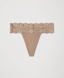 Organic Lace Waist Thong