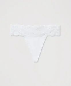 Organic Lace Waist Thong