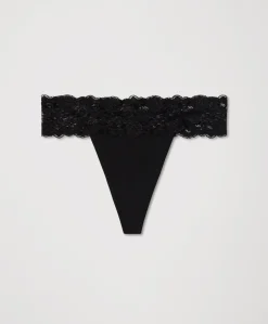 Organic Lace Waist Thong