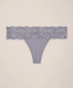 Organic Lace Waist Thong