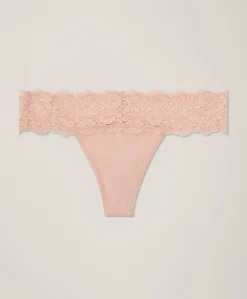 Organic Lace Waist Thong