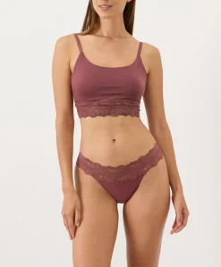 Organic Lace Waist Thong