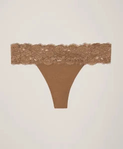 Organic Lace Waist Thong
