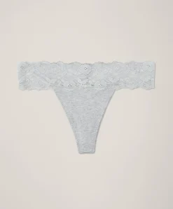 Organic Lace Waist Thong