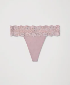 Organic Lace Waist Thong