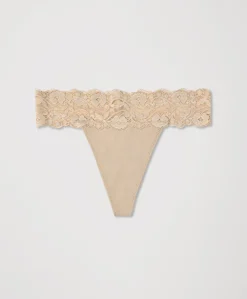Organic Lace Waist Thong