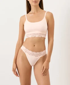 Organic Lace Waist Thong 3-Pack