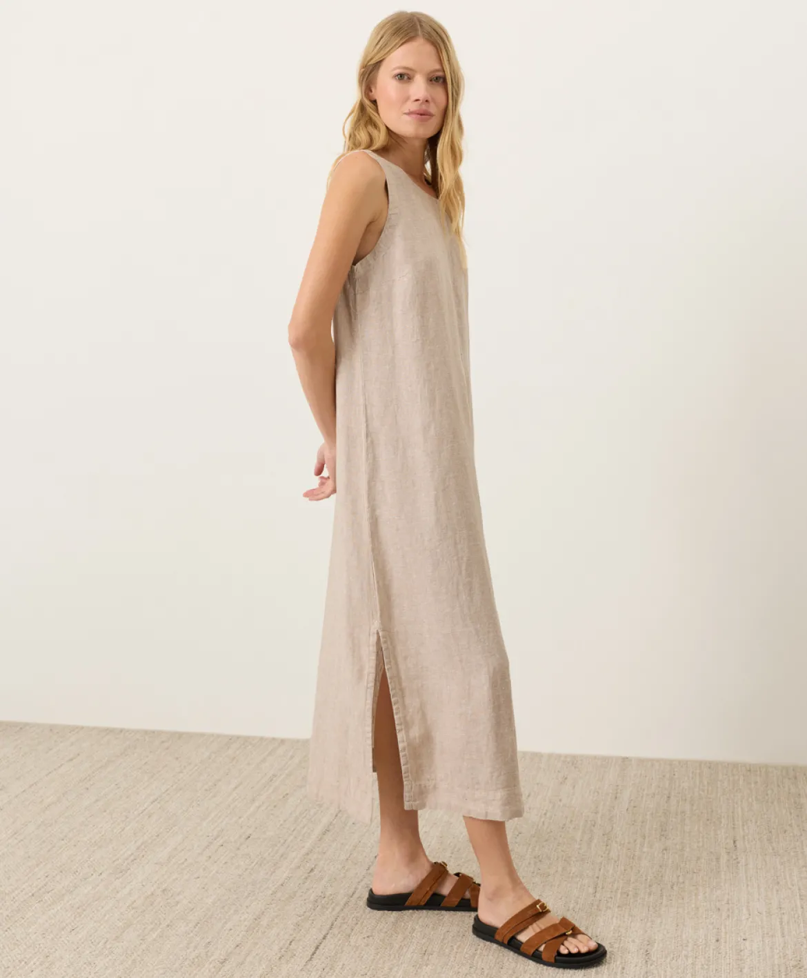 Organic Linen Easy Tank Dress