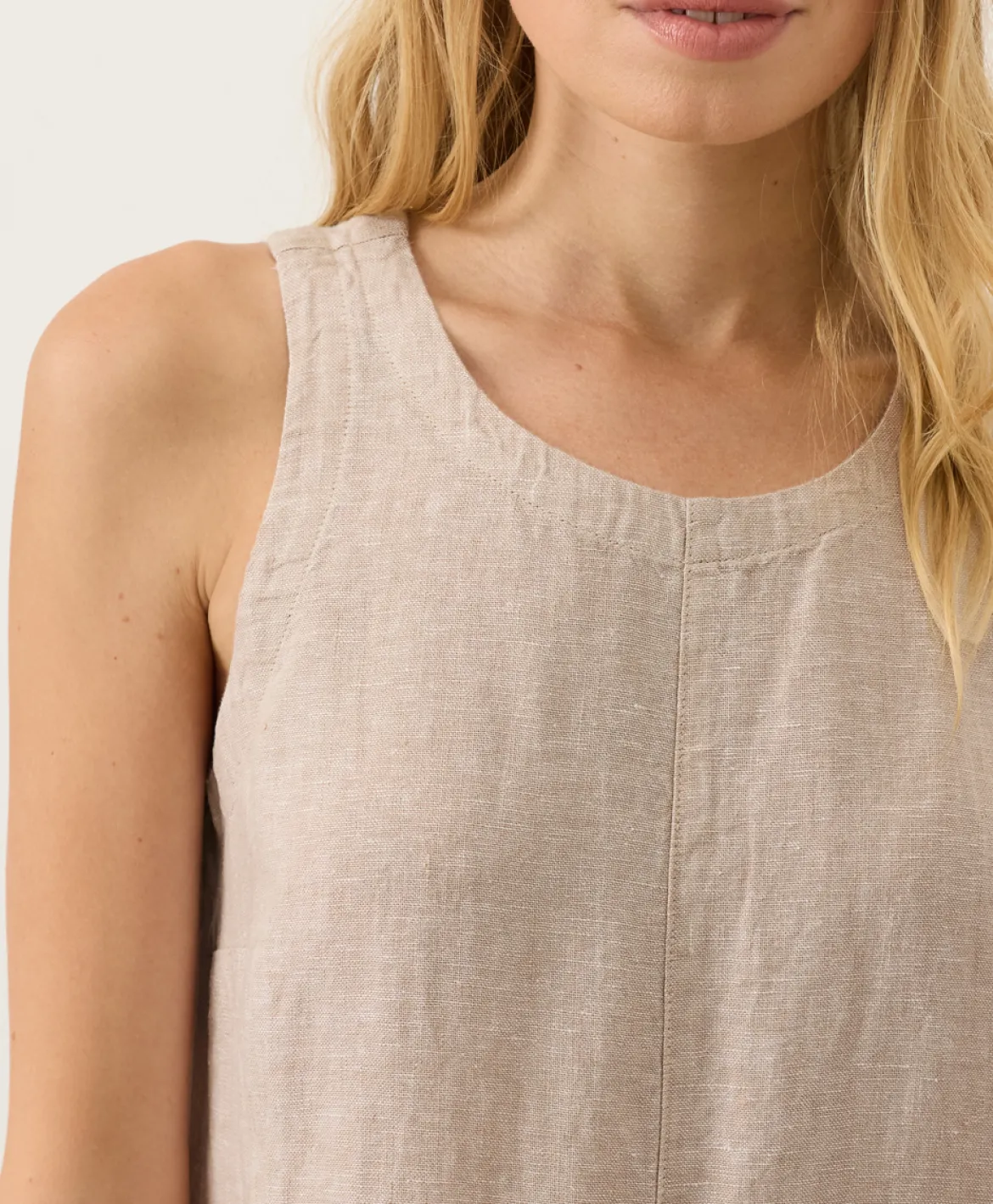 Organic Linen Easy Tank Dress