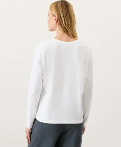 Organic Luxe Essential Crewneck Long Sleeve Tee