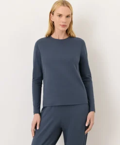 Organic Luxe Essential Crewneck Long Sleeve Tee