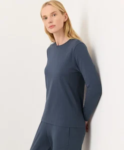 Organic Luxe Essential Crewneck Long Sleeve Tee