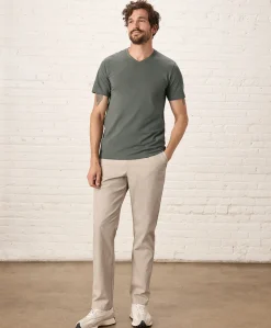 Organic Luxe Essential Slim Fit V-Neck Tee