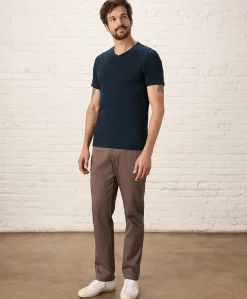 Organic Luxe Essential Slim Fit V-Neck Tee