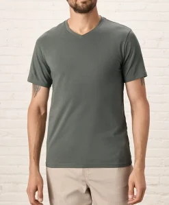 Organic Luxe Essential Slim Fit V-Neck Tee