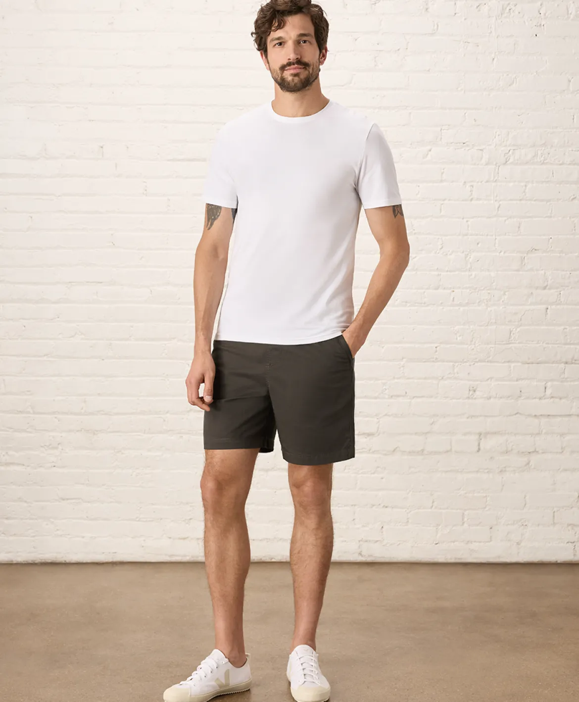 Organic Luxe Essential Slim Fit Crewneck Tee