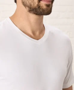 Organic Luxe Essential Slim Fit V-Neck Tee