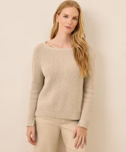 Organic Luxe Knit Boatneck Sweater