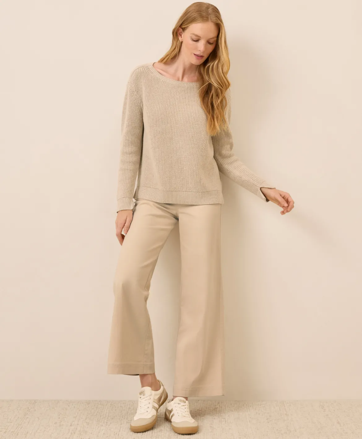 Organic Luxe Knit Boatneck Sweater