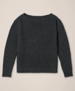 Organic Luxe Knit Boatneck Sweater