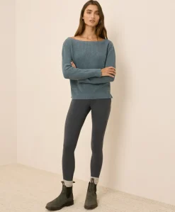 Organic Luxe Knit Boatneck Sweater